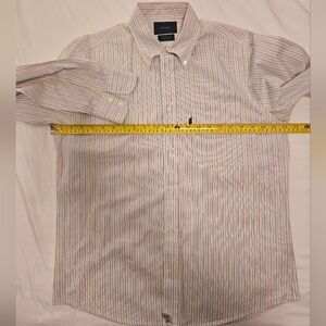 Faconnable White, Red and Blue Striped Casual Shirt